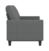vidaXL 3-Seater Sofa Dark Gray 70.9" Fabric