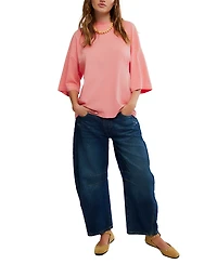 Free People Women's Perfect Oversized Crewneck T-Shirt