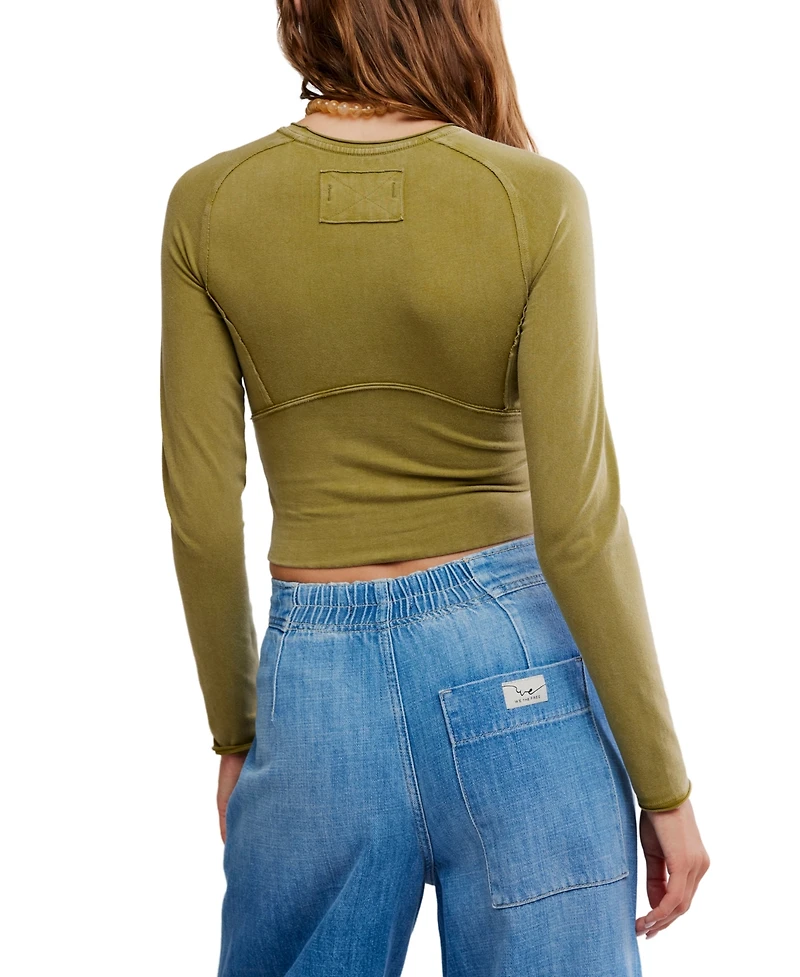 Free People Women's Protagonist Long-Sleeve Top