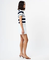 French Connection Women's Short-Sleeve Collared Top