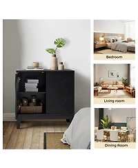 Contemporary Martina 30" Tall 2-Door Accent Cabinet with Ample Storage Space