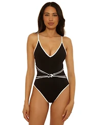 Trina Turk Women's Triumph Micro Braided One-Piece Swimsuit