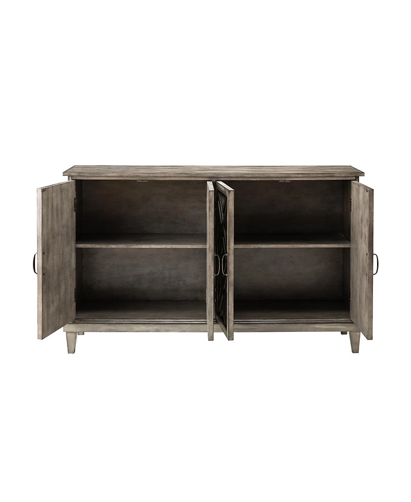 Traditional Angel 60" Wide Sideboard with Adjustable Shelves