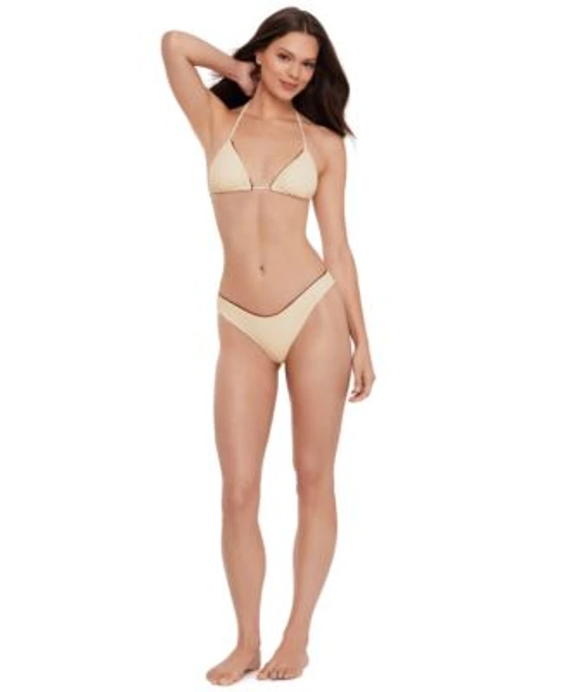 Steve Madden Womens V Neck Triangle Top Scoop Hipster Bottoms