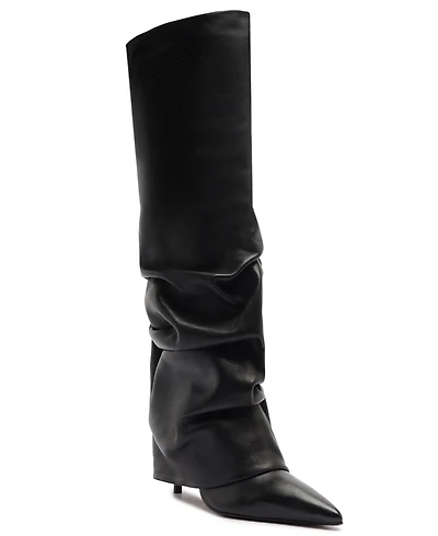 Schutz Women's Mikki Up Cloak Pointed Toe Dress Boots