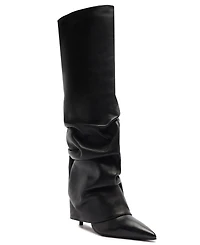 Schutz Women's Mikki Up Cloak Pointed Toe Dress Boots