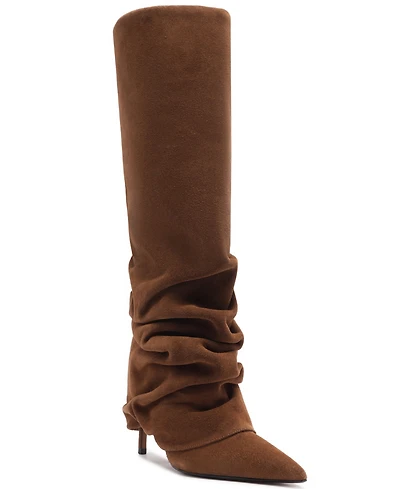 Schutz Women's Mikki Up Cloak Pointed Toe Dress Boots