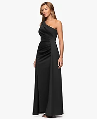 Xscape Petite One Shoulder A-Line Long Dress