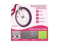 14 Inch Kids Bike with Doll Seat and Removable Training Wheels for 3-7 Years Old