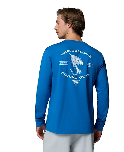 Columbia Men's Pfg Ahab Graphic Long-Sleeve T-Shirt