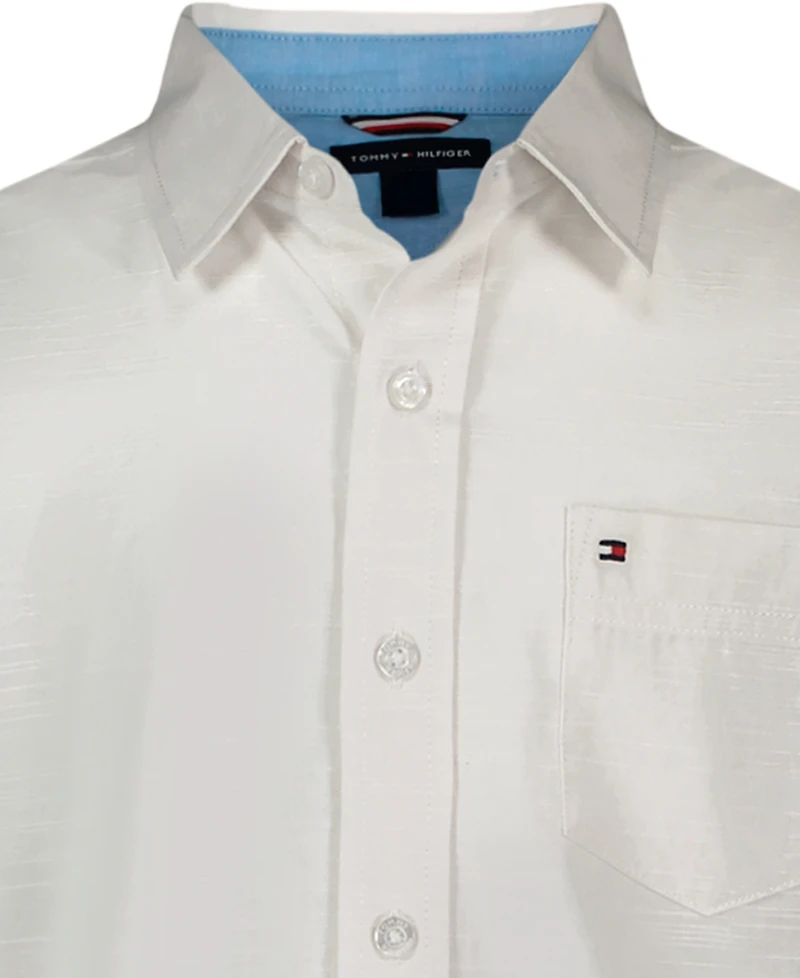 Tommy Hilfiger Boys 8-20 Texture Woven Long-Sleeve Shirt