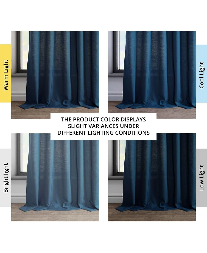 Half Price Drapes Dobby Linen Curtain