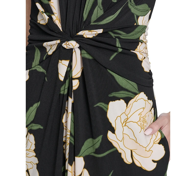 Vince Camuto Petite V-neck Short-Sleeve Jumpsuit