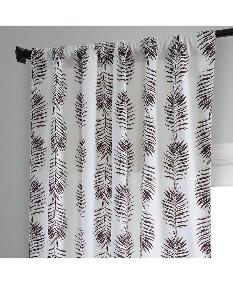 Half Price Drapes Sago Floral Printed Cotton Room Darkening Curtain