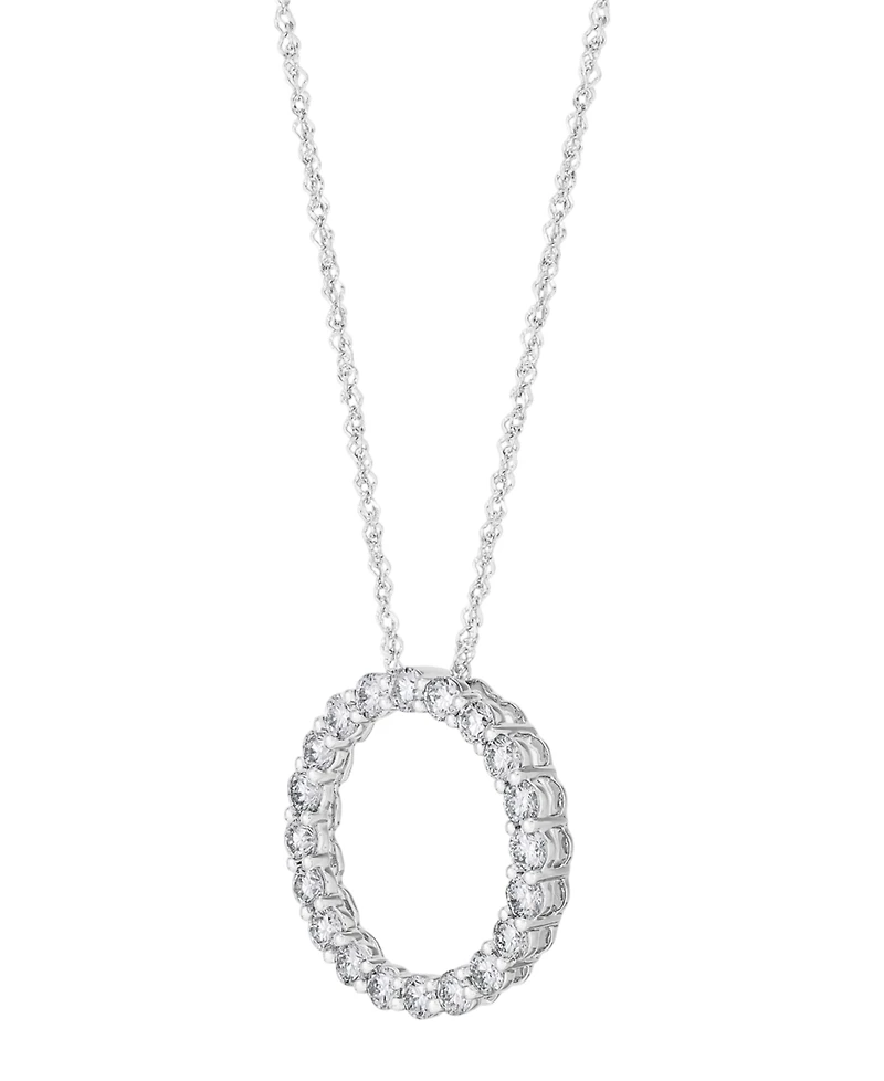 Forever Grown Diamonds Lab Grown Diamond Pendant Necklace (1 ct. t.w.) in Sterling Silver Rhodium