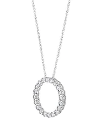 Forever Grown Diamonds Lab Grown Diamond Pendant Necklace (1 ct. t.w.) in Sterling Silver Rhodium