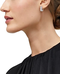 Forever Grown Diamonds Lab-Grown Diamond Hoop Earrings (1 ct. t.w.) in Sterling Silver Rhodium
