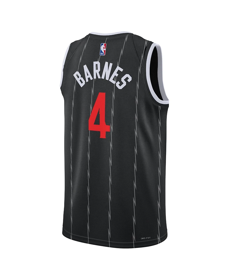 Nike Men's and Women's Scottie Barnes Black Toronto Raptors 2025/26 City Edition Swingman Jersey