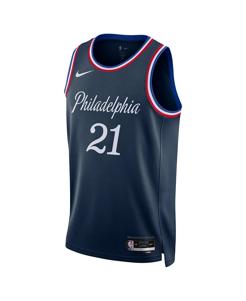 Nike Men's and Women's Joel Embiid Navy Philadelphia 76ers 2025/26 City Edition Swingman Jersey