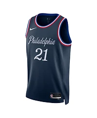 Nike Men's and Women's Joel Embiid Navy Philadelphia 76ers 2025/26 City Edition Swingman Jersey