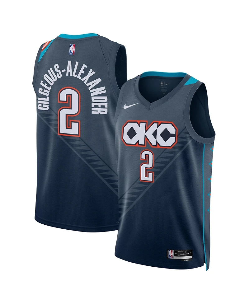 Nike Men's and Women's Shai Gilgeous-Alexander Blue Oklahoma City Thunder 2025/26 Edition Swingman Jersey