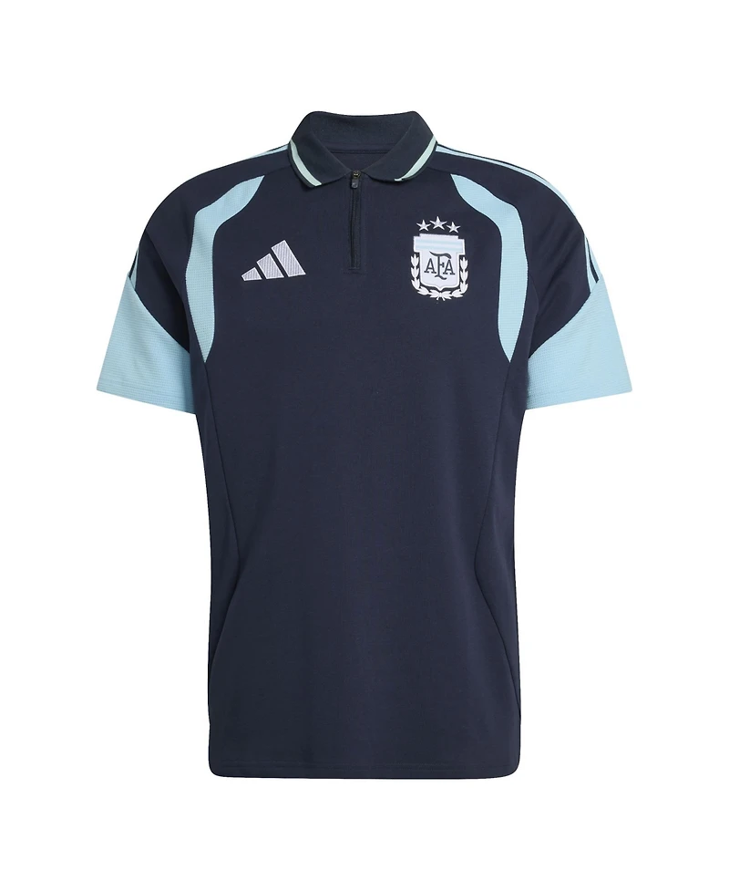 Adidas Men's Navy Argentina National Team 2026 World Cup Tiro Polo Shirt
