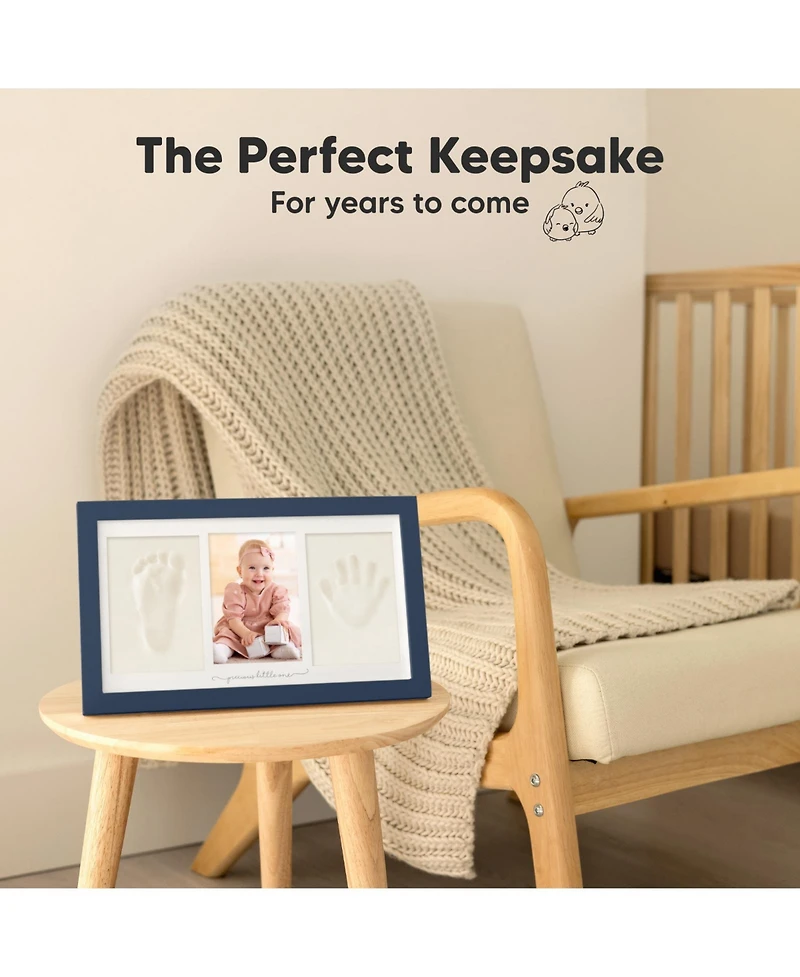 Duo Baby Hand and Footprint Kit, Handprint Newborn Photo Frame, Keepsake for New Mom