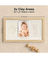 Duo Baby Hand and Footprint Kit, Handprint Newborn Photo Frame, Keepsake for New Mom