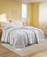 Unikome Oversized Lightweight Satin Trim Feather and Down Blanket