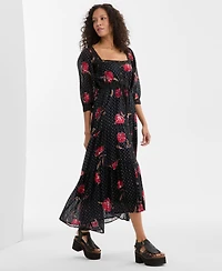Free People Women's Morning Meadows Cotton Maxi Dress
