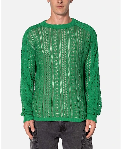 mnml Men's Crochet Knit Sweater