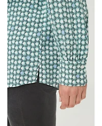 Olsen Women's Lightweight Dot-Print Button-Up Shirt tees