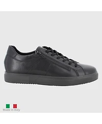 Alpine Swiss Men's Dante Made Italy Low-Top Leather Sneaker