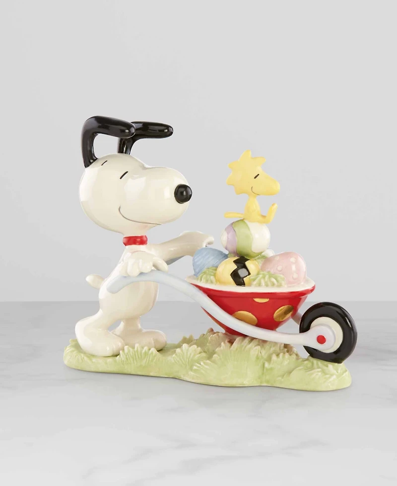 Lenox Snoopy Easter Egg Delivery Figurine
