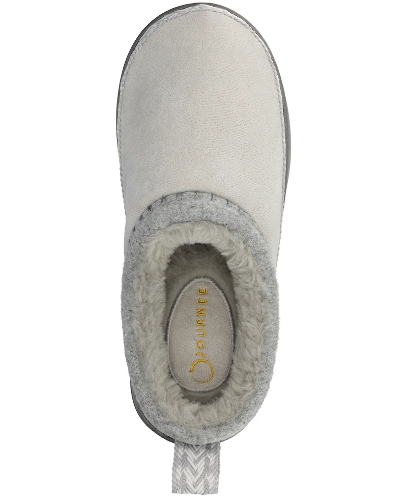 Journee Collection Women's Tarika Round Toe Clog Slippers