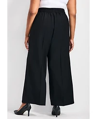 Avenue Women's Anna Wide Leg Pleat Front Pant