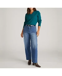 Universal Standard Women's Plus Claudia High Rise Stretch Jeans