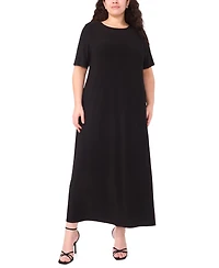 Vince Camuto Plus Crewneck Maxi Dress