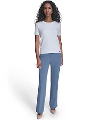Calvin Klein Women's Textured Short-Sleeve Sweater