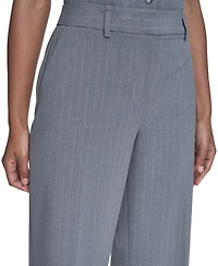 Calvin Klein Women's Pinstripe Mid-Rise Pants