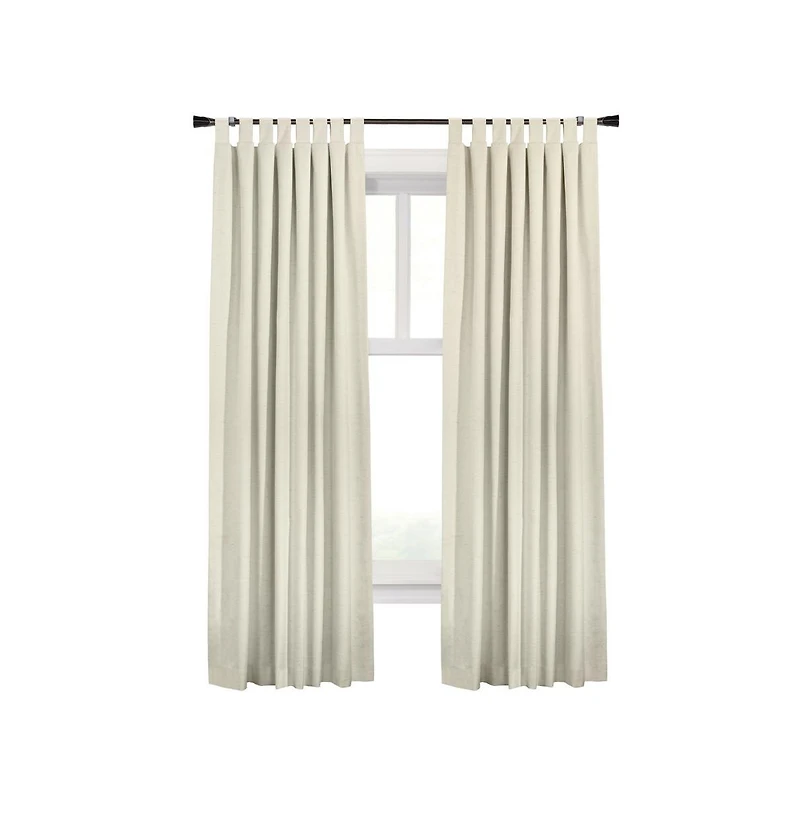 Thermaplus Commonwealth Ventura Tab Top Dressing Window Curtain Panel Pair - 52x63"