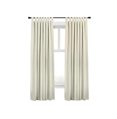 Thermaplus Commonwealth Ventura Tab Top Dressing Window Curtain Panel Pair - 52x63"