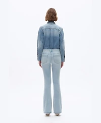 Bayeas Women's Low-Rise Super Stretch Slim-Fit Bootcut Jeans