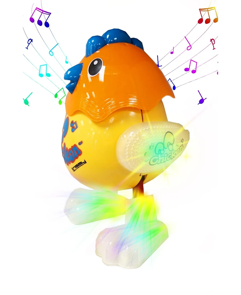 Linsay New 10.1" Super Bundle Kids Tablet Octa Core 128GB Newest Android 13 Kids Defender Case and Smart Chicken Toy Lights and Music show