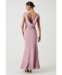 Coast Cowl Back Maxi Bridesmaid Dress