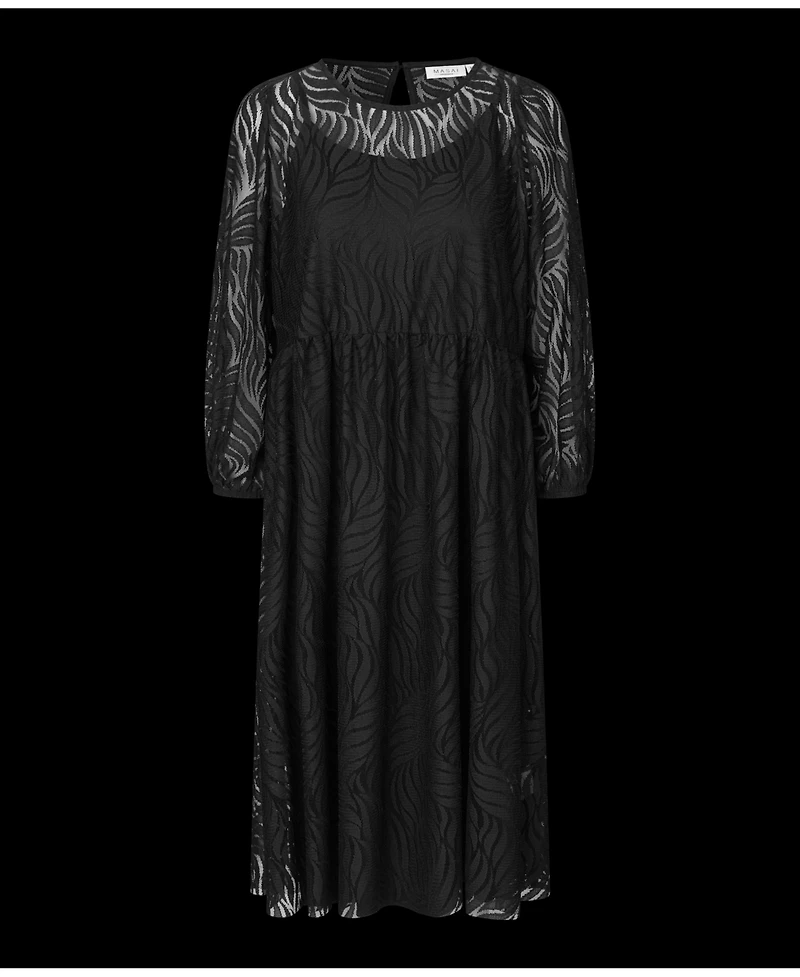 Masai Copenhagen Women's Naylora Long Sleeve A-Line Midi Dress