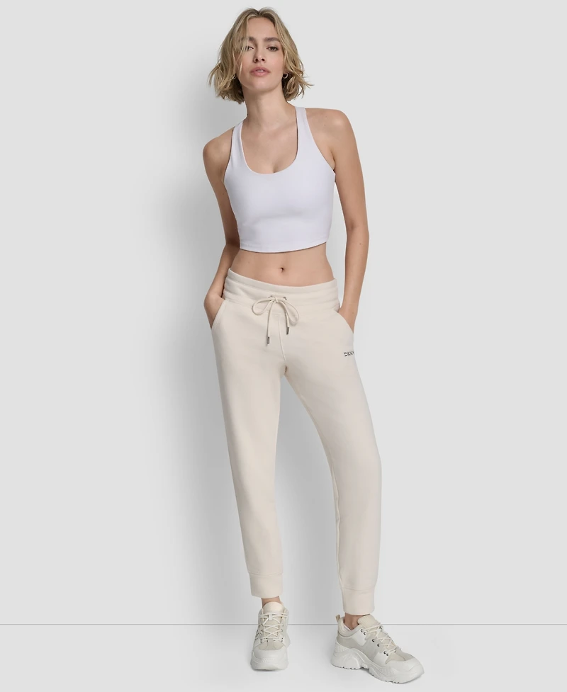Dkny Women's Metallic Bubble Slim Fit Jogger Pants