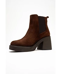 Forever & Always Women's Shoes Lysa Leather Platform Boot