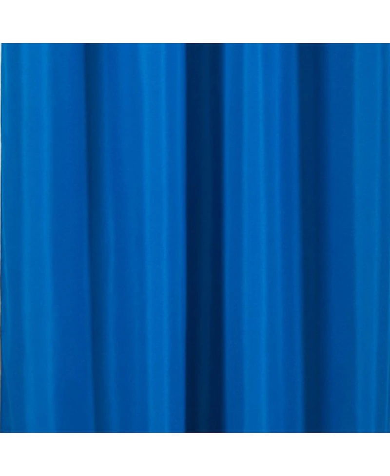 Olivia Gray Gilbert Solid Single Grommet Curtain Panel Pair - 54x63", Navy