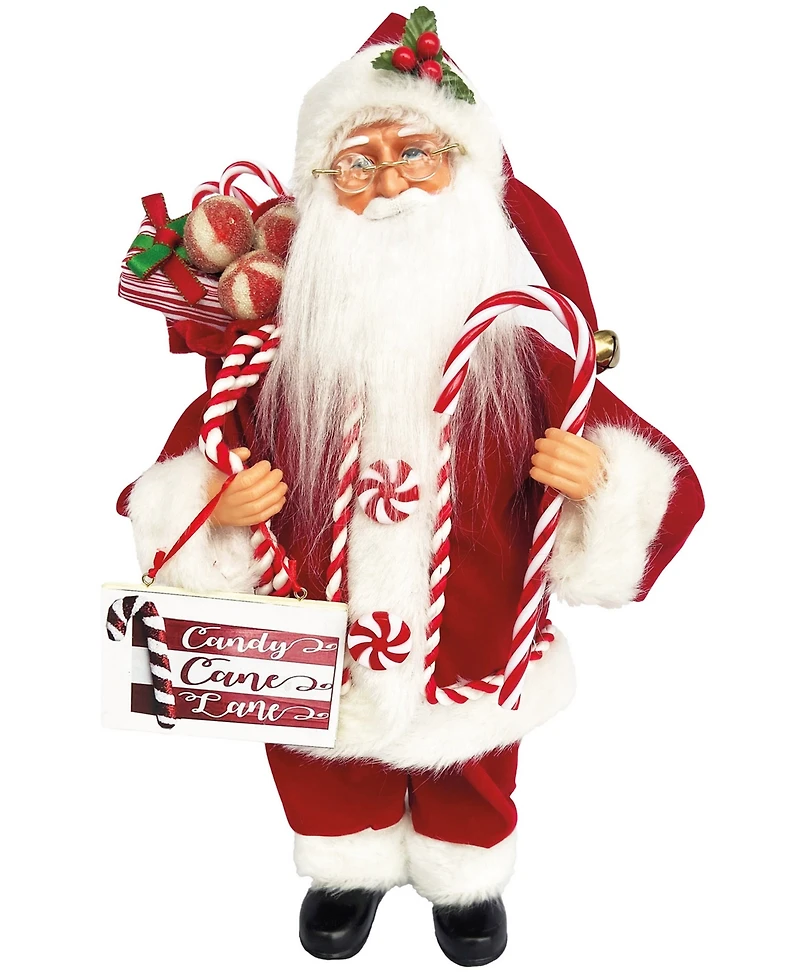 Santa's Workshop 15" Santa Loves Candy Canes